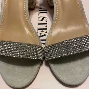 Noura Heeled Rhinestone Dress Sandals
